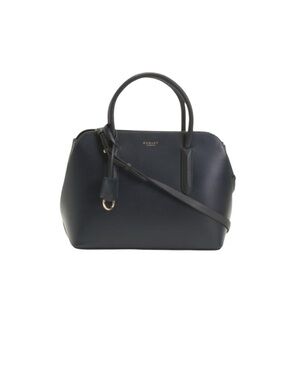 Radley London Black leather liverpool street 2.0 medium ziptop satchel NWT